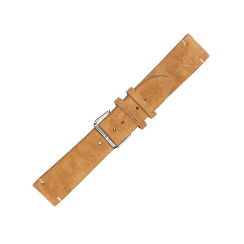 Řemínek RhinoTech univerzální Genuine Suede Leather Quick Release 20mm hnědý