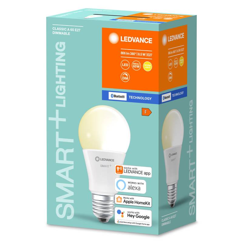 Chytrá žárovka LEDVANCE SMART Bluetooth Classic Dimmable 9 W E27, Chytrá, žárovka, LEDVANCE, SMART, Bluetooth, Classic, Dimmable, 9, W, E27