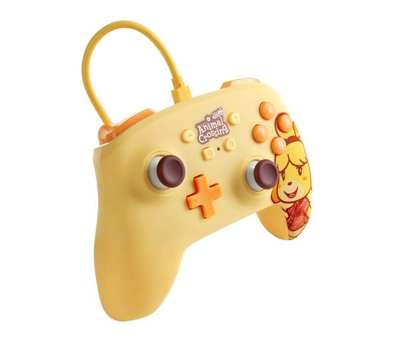 Gamepad PowerA Enhanced Wired pro Nintendo Switch - Animal Crossing: Isabelle