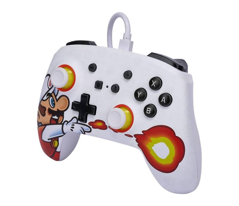 Gamepad PowerA Enhanced Wired pro Nintendo Switch - Fireball Mario, Gamepad, PowerA, Enhanced, Wired, pro, Nintendo, Switch, Fireball, Mario