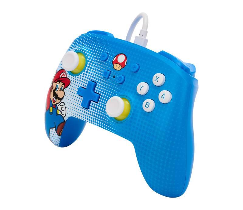 Gamepad PowerA Enhanced Wired pro Nintendo Switch - Mario Pop Art