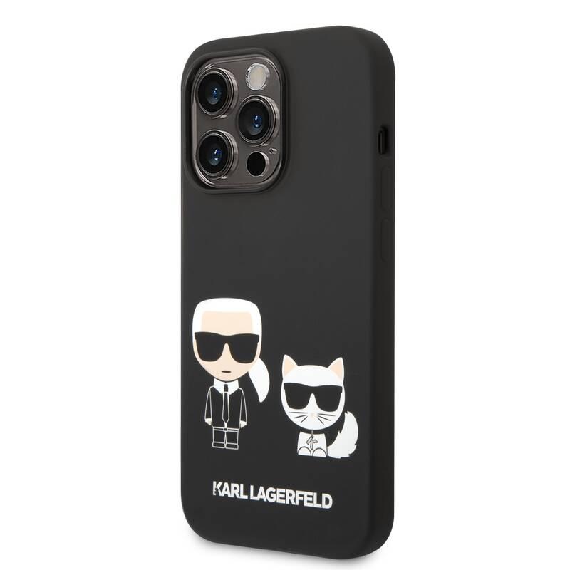 Kryt na mobil Karl Lagerfeld and Choupette Liquid Silicone na Apple iPhone 14 Pro Max černý, Kryt, na, mobil, Karl, Lagerfeld, Choupette, Liquid, Silicone, na, Apple, iPhone, 14, Pro, Max, černý