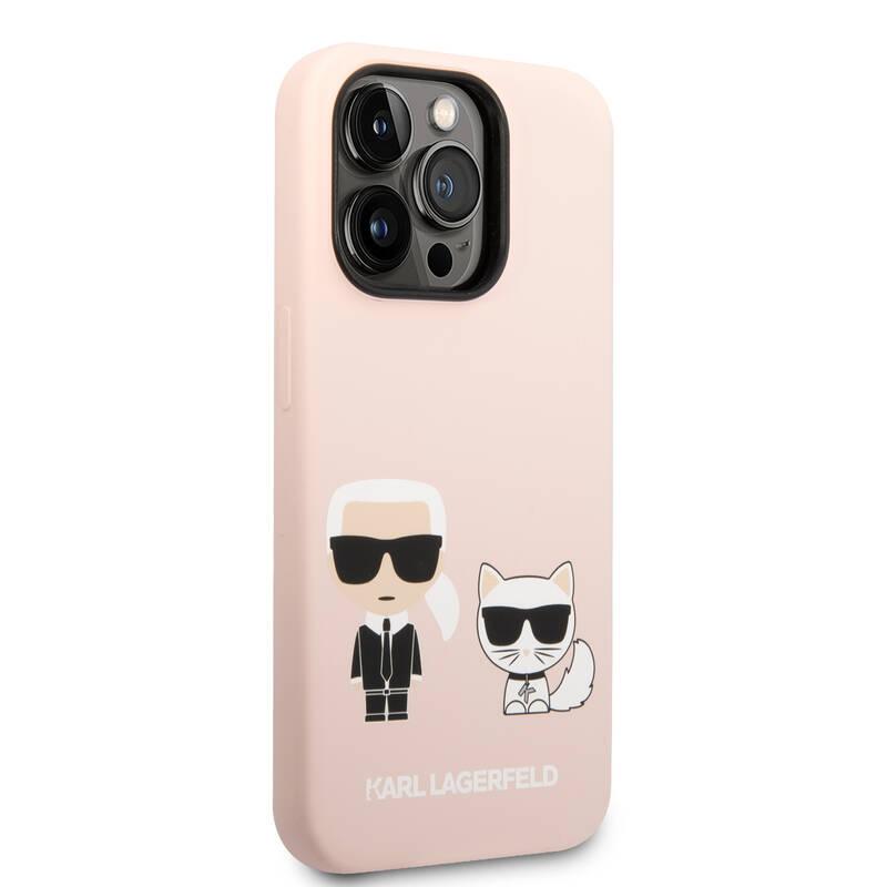 Kryt na mobil Karl Lagerfeld MagSafe Liquid Silicone Karl and Choupette na Apple iPhone 14 Pro Max růžový, Kryt, na, mobil, Karl, Lagerfeld, MagSafe, Liquid, Silicone, Karl, Choupette, na, Apple, iPhone, 14, Pro, Max, růžový