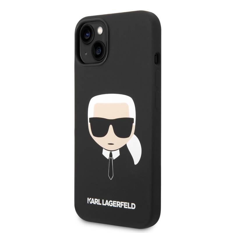 Kryt na mobil Karl Lagerfeld MagSafe Liquid Silicone Karl Head na Apple iPhone 14 Plus černý, Kryt, na, mobil, Karl, Lagerfeld, MagSafe, Liquid, Silicone, Karl, Head, na, Apple, iPhone, 14, Plus, černý