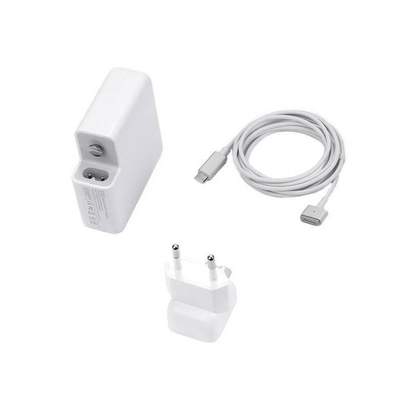 Napájecí adaptér COTECi MagSafe pro MacBook, 61 W, s kabelem USB-C MagSafe 2, 2 m bílý, Napájecí, adaptér, COTECi, MagSafe, pro, MacBook, 61, W, s, kabelem, USB-C, MagSafe, 2, 2, m, bílý