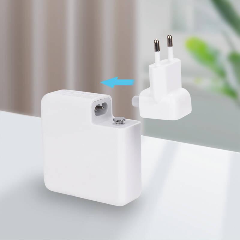 Napájecí adaptér COTECi MagSafe pro MacBook, 61 W, s kabelem USB-C MagSafe 2, 2 m bílý, Napájecí, adaptér, COTECi, MagSafe, pro, MacBook, 61, W, s, kabelem, USB-C, MagSafe, 2, 2, m, bílý