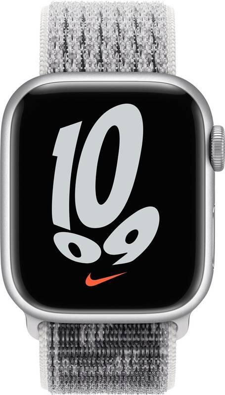 Řemínek Apple 45mm sněhobílo-černý Nike provlékací sportovní řemínek, Řemínek, Apple, 45mm, sněhobílo-černý, Nike, provlékací, sportovní, řemínek