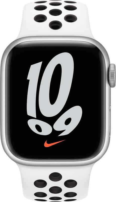 Řemínek Apple 45mm sněhobílo-černý Nike sportovní řemínek, Řemínek, Apple, 45mm, sněhobílo-černý, Nike, sportovní, řemínek