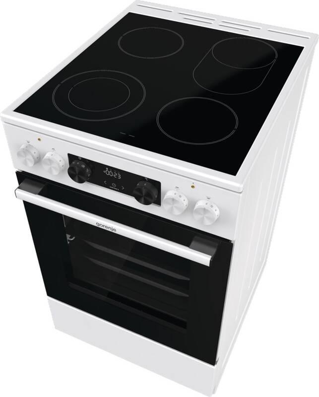 Sklokeramický sporák Gorenje Advanced GECS5C70WA bílý