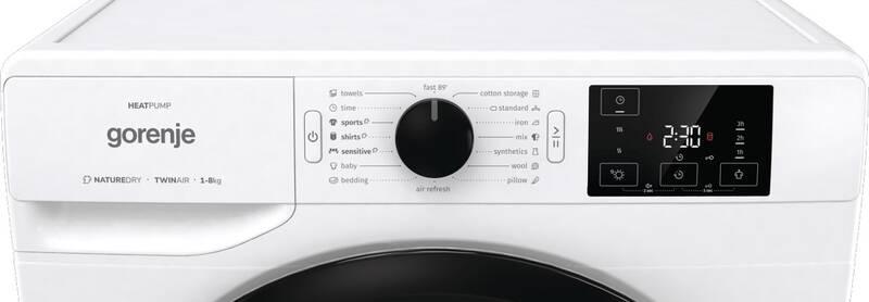 Sušička prádla Gorenje Essential DNE83 GN bílá, Sušička, prádla, Gorenje, Essential, DNE83, GN, bílá