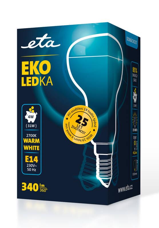 Žárovka LED ETA EKO LEDka reflektor 4W, E14, teplá bílá