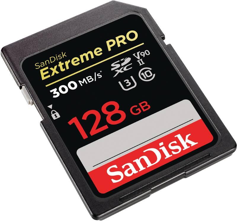 Paměťová karta SanDisk SDXC Extreme Pro 128GB UHS-II U3, Paměťová, karta, SanDisk, SDXC, Extreme, Pro, 128GB, UHS-II, U3