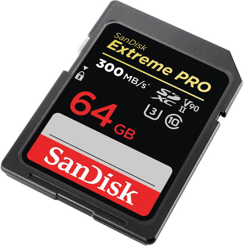 Paměťová karta SanDisk SDXC Extreme Pro 64GB UHS-II U3, Paměťová, karta, SanDisk, SDXC, Extreme, Pro, 64GB, UHS-II, U3