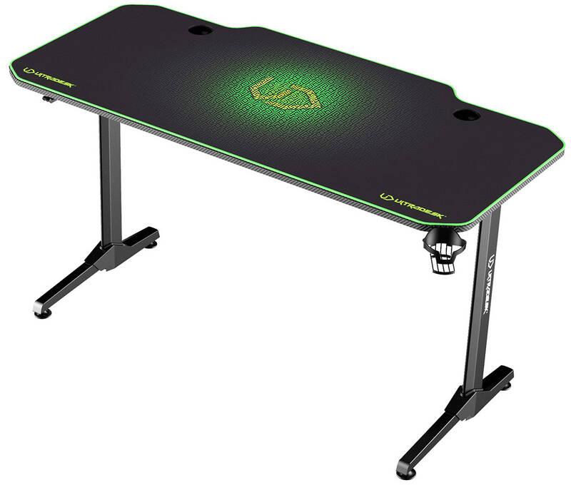 Herní stůl ULTRADESK FRAG 140 x 66 cm černý zelený, Herní, stůl, ULTRADESK, FRAG, 140, x, 66, cm, černý, zelený