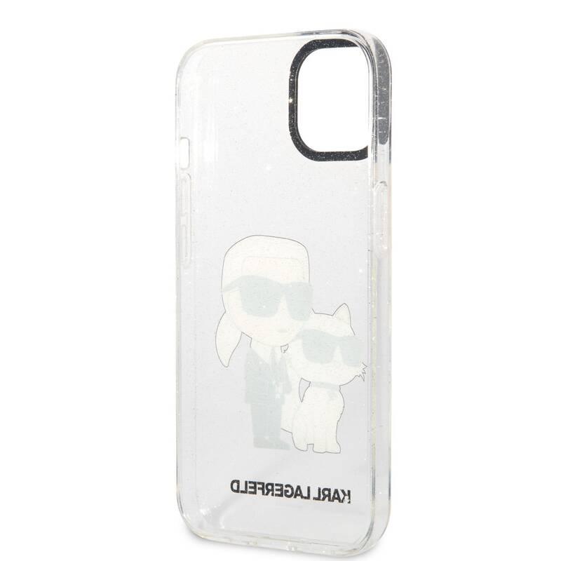 Kryt na mobil Karl Lagerfeld IML Glitter Karl and Choupette NFT na Apple iPhone 13 průhledný, Kryt, na, mobil, Karl, Lagerfeld, IML, Glitter, Karl, Choupette, NFT, na, Apple, iPhone, 13, průhledný