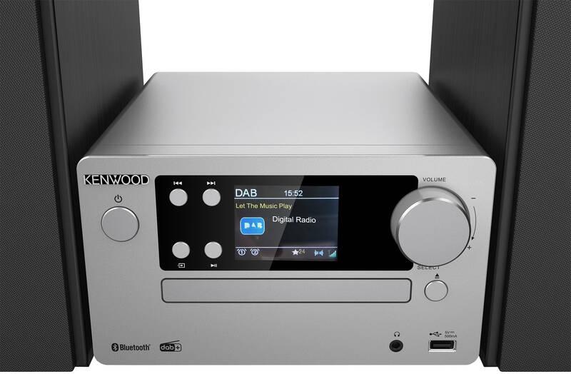 Mikrosystém KENWOOD M-725DAB černý stříbrný