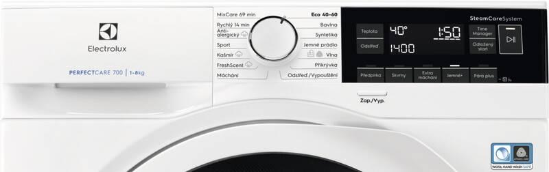 Pračka Electrolux SteamCare® 700 EW7F348AWC bílá, Pračka, Electrolux, SteamCare®, 700, EW7F348AWC, bílá