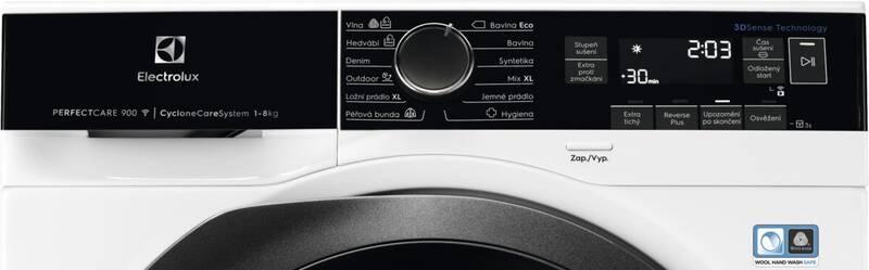 Sušička prádla Electrolux CycloneCare 3DSense 900 EW9H188SCC bílá, Sušička, prádla, Electrolux, CycloneCare, 3DSense, 900, EW9H188SCC, bílá