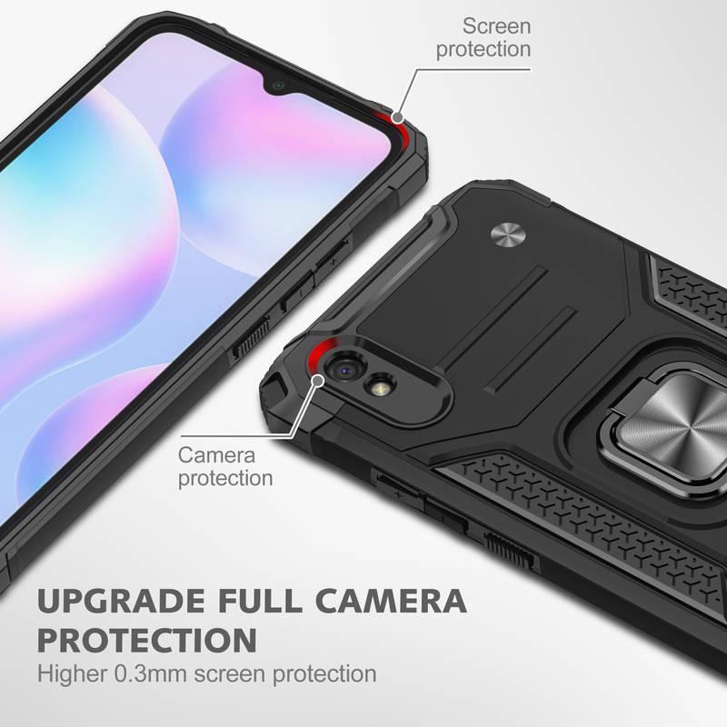 Kryt na mobil Lenuo Union Armor na Xiaomi Redmi 9A černý