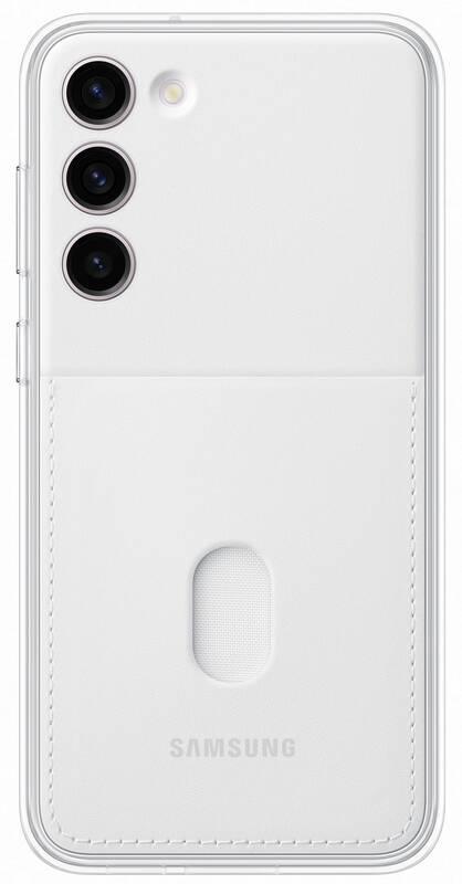 Kryt na mobil Samsung Frame na Galaxy S23 bílý