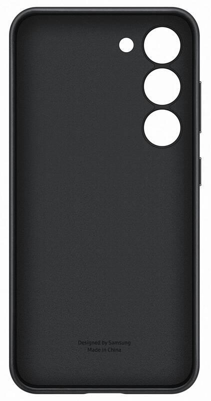 Kryt na mobil Samsung Leather na Galaxy S23 černý, Kryt, na, mobil, Samsung, Leather, na, Galaxy, S23, černý