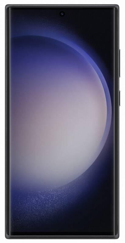 Kryt na mobil Samsung Leather na Galaxy S23 Ultra černý