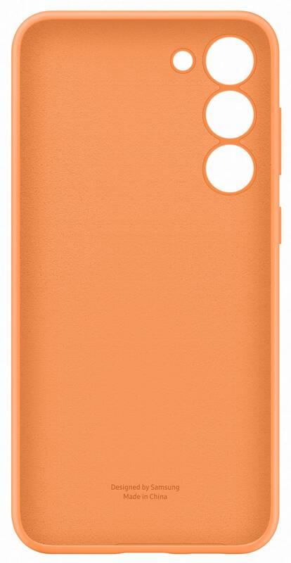 Kryt na mobil Samsung Silicone na Galaxy S23 oranžový