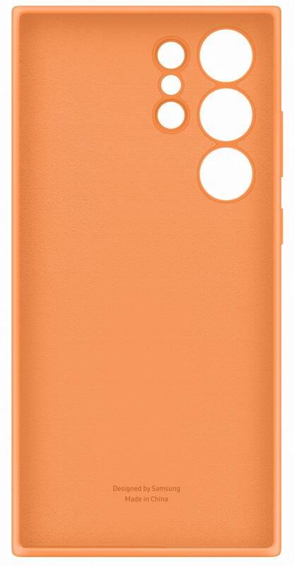 Kryt na mobil Samsung Silicone na Galaxy S23 Ultra oranžový