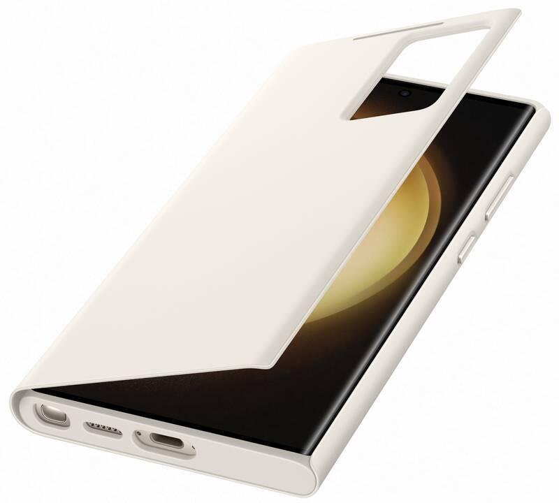 Pouzdro na mobil flipové Samsung Smart View na Galaxy S23 Ultra krémové, Pouzdro, na, mobil, flipové, Samsung, Smart, View, na, Galaxy, S23, Ultra, krémové