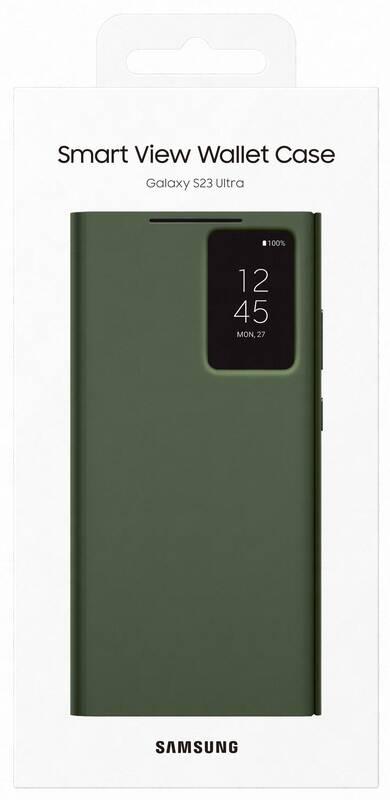 Pouzdro na mobil flipové Samsung Smart View na Galaxy S23 Ultra zelené, Pouzdro, na, mobil, flipové, Samsung, Smart, View, na, Galaxy, S23, Ultra, zelené