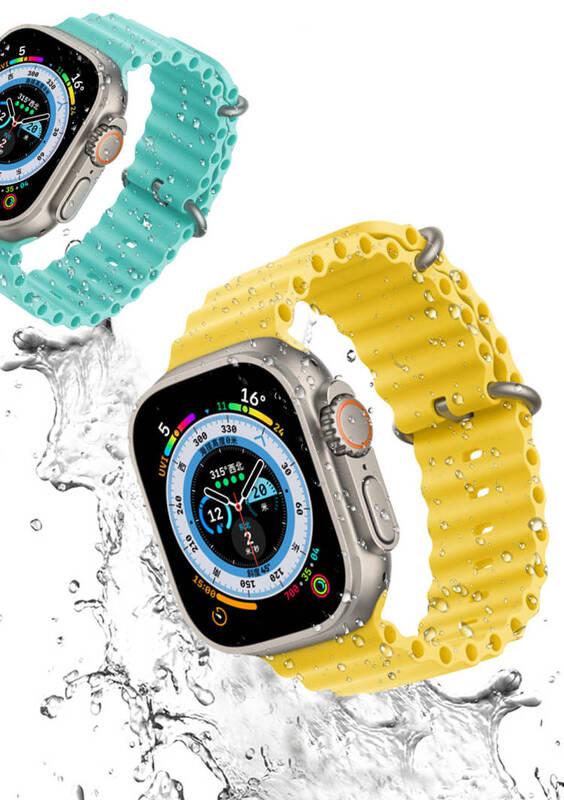 Řemínek COTECi Ocean Strap na Apple Watch 42 44 45 49mm oranžový