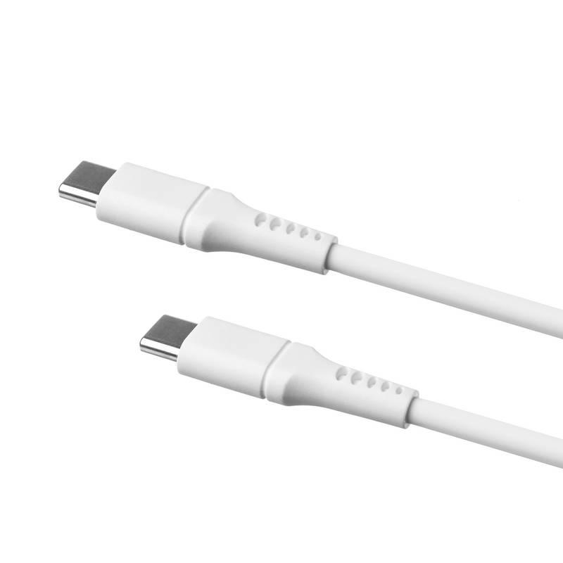 Kabel FIXED Liquid silicone USB-C USB-C s podporou PD, 60W, 1,2m bílý, Kabel, FIXED, Liquid, silicone, USB-C, USB-C, s, podporou, PD, 60W, 1,2m, bílý
