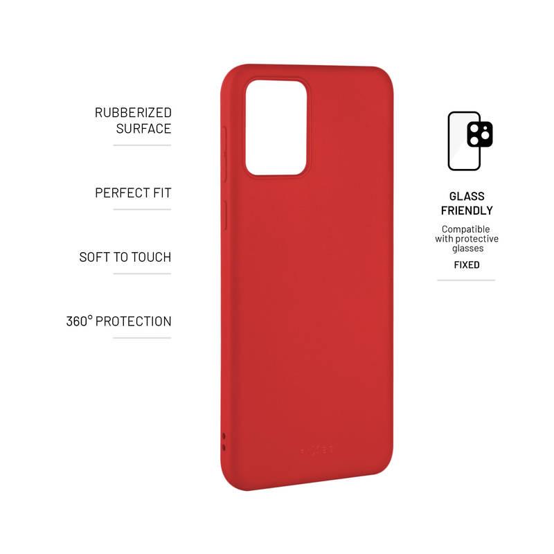 Kryt na mobil FIXED na Motorola Moto E13 červený