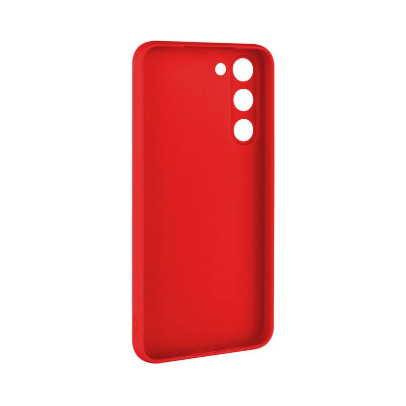 Kryt na mobil FIXED na Samsung Galaxy S23 červený