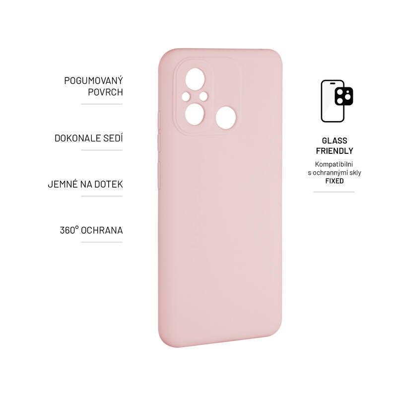 Kryt na mobil FIXED na Xiaomi Redmi 12C růžový