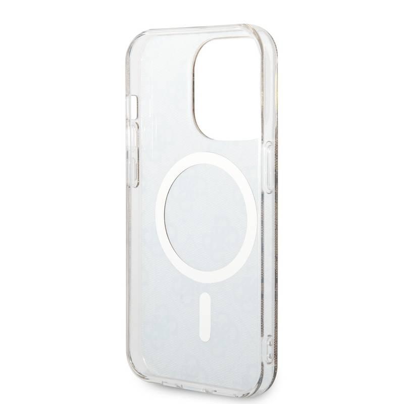 Kryt na mobil Guess 4G MagSafe na Apple iPhone 14 Pro bezdrátová nabíječka hnědý