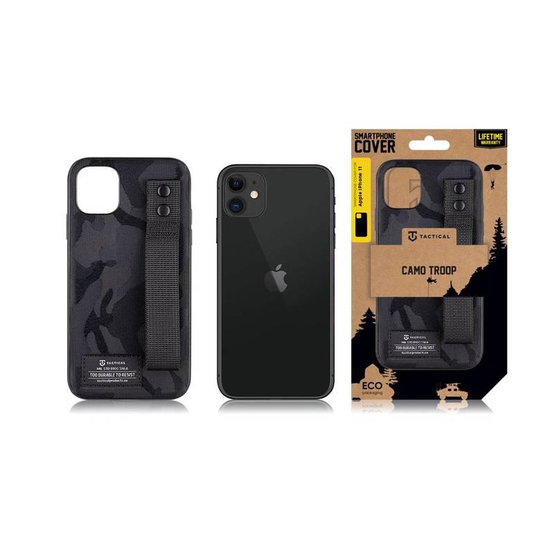 Kryt na mobil Tactical Camo Troop Drag Strap na Apple iPhone 11 černý