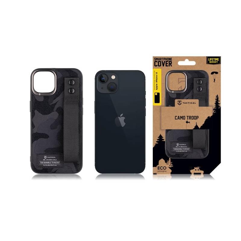 Kryt na mobil Tactical Camo Troop Drag Strap na Apple iPhone 13 černý