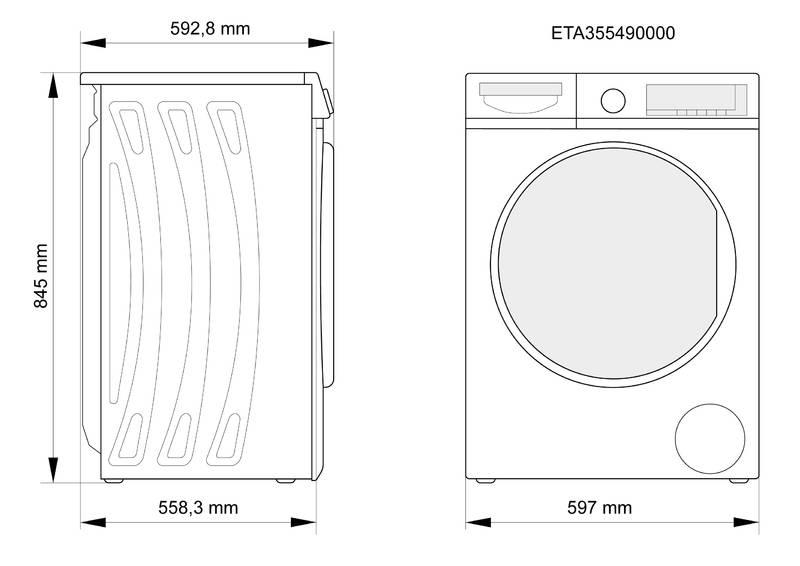 Pračka ETA 355490000A bílá