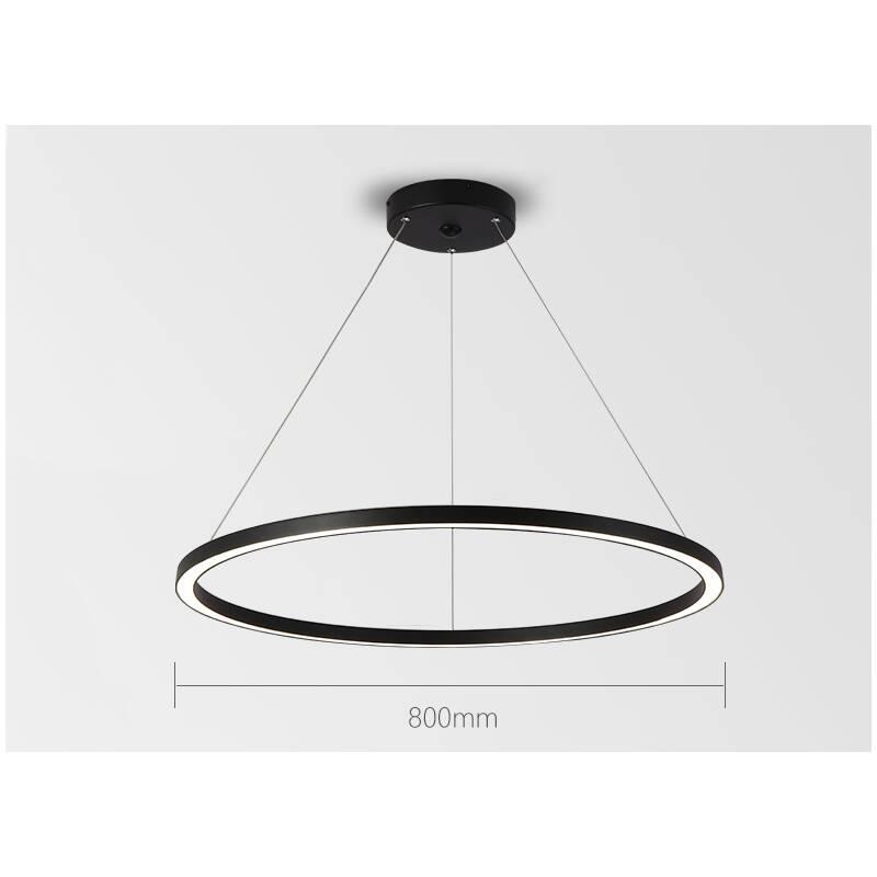 Závěsné svítidlo IMMAX NEO FINO SMART 1 kruh, 80cm, 60W, Zigbee 3.0, TUYA černé, Závěsné, svítidlo, IMMAX, NEO, FINO, SMART, 1, kruh, 80cm, 60W, Zigbee, 3.0, TUYA, černé