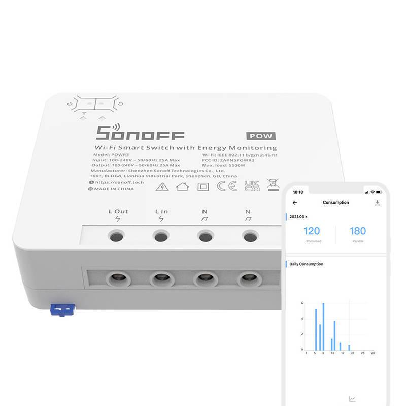 Modul Sonoff POWR3 High Power Smart Switch