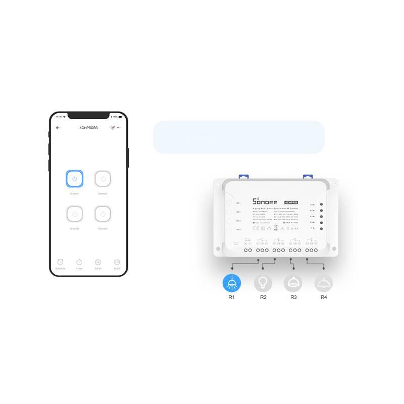 Modul Sonoff Smart switch 4CHPROR3