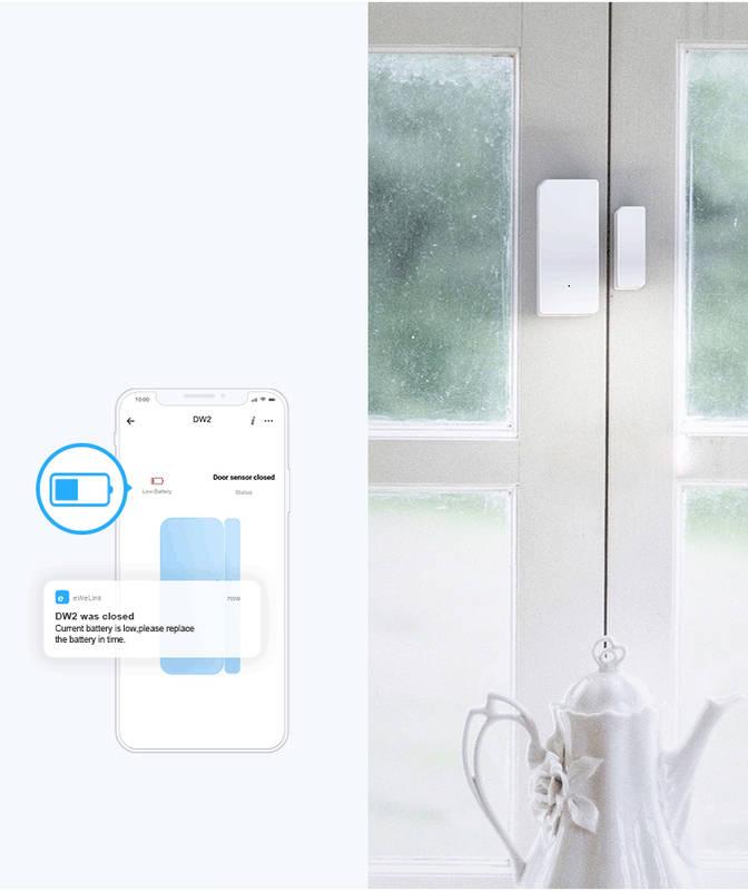 Senzor Sonoff DW2 WIFI, okenní dveřní