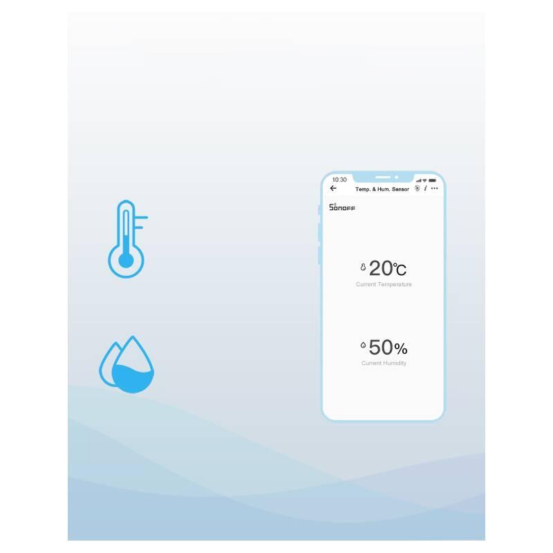Senzor Sonoff Zigbee SNZB-02 s funkcí měření teploty a vlhkosti