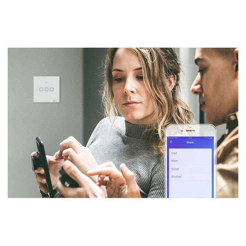 Vypínač Sonoff Smart Switch WiFi RF 433 T1 EU TX