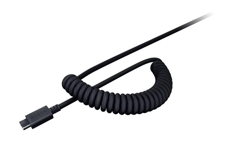 Klávesy Razer PBT Keycap Coiled Cable Upgrade Set - US UK černé, Klávesy, Razer, PBT, Keycap, Coiled, Cable, Upgrade, Set, US, UK, černé