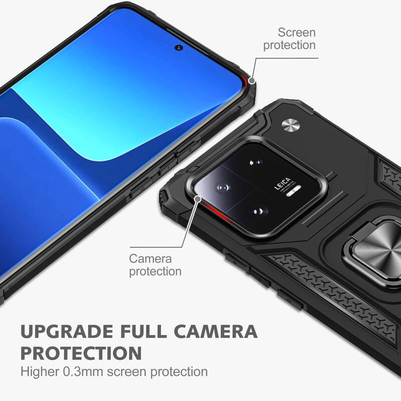 Kryt na mobil Lenuo Union Armor na Xiaomi 13 Pro černý