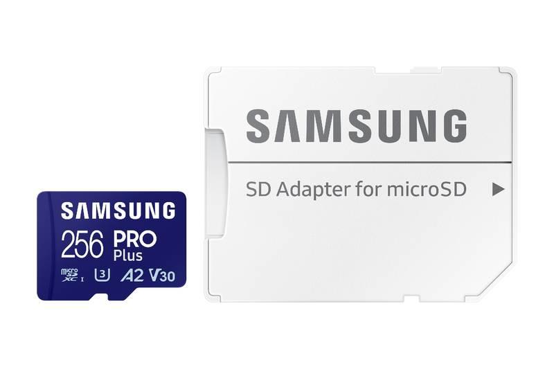 Paměťová karta Samsung PRO Plus MicroSDXC 256GB SD adapter, Paměťová, karta, Samsung, PRO, Plus, MicroSDXC, 256GB, SD, adapter