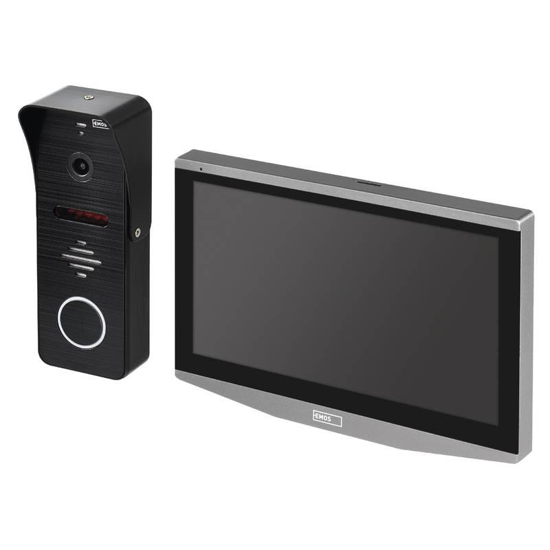 Dveřní videotelefon EMOS GoSmart IP-700A s Wi-Fi šedý, Dveřní, videotelefon, EMOS, GoSmart, IP-700A, s, Wi-Fi, šedý