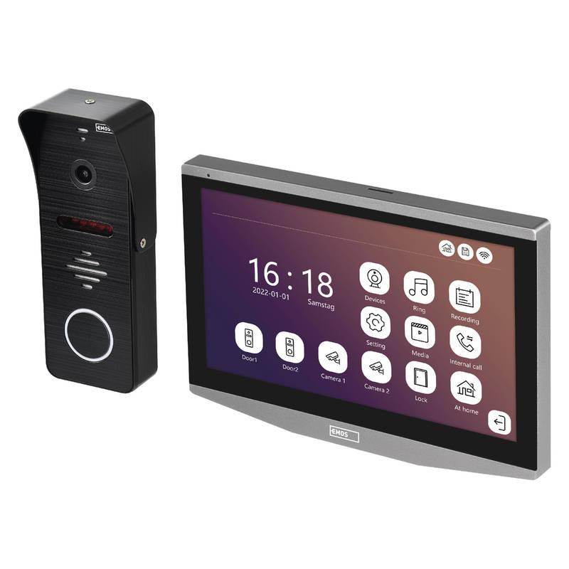 Dveřní videotelefon EMOS GoSmart IP-700A s Wi-Fi šedý